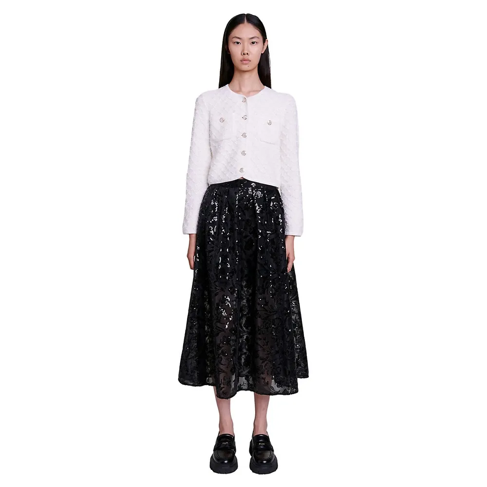 Sequined Mini Skirt – L'MOMO