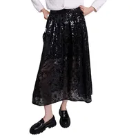 Jupon Sequined Mesh A-Line Skirt