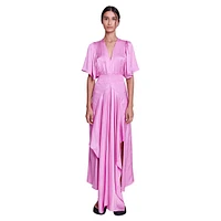 Rachelora Satin Maxi Dress