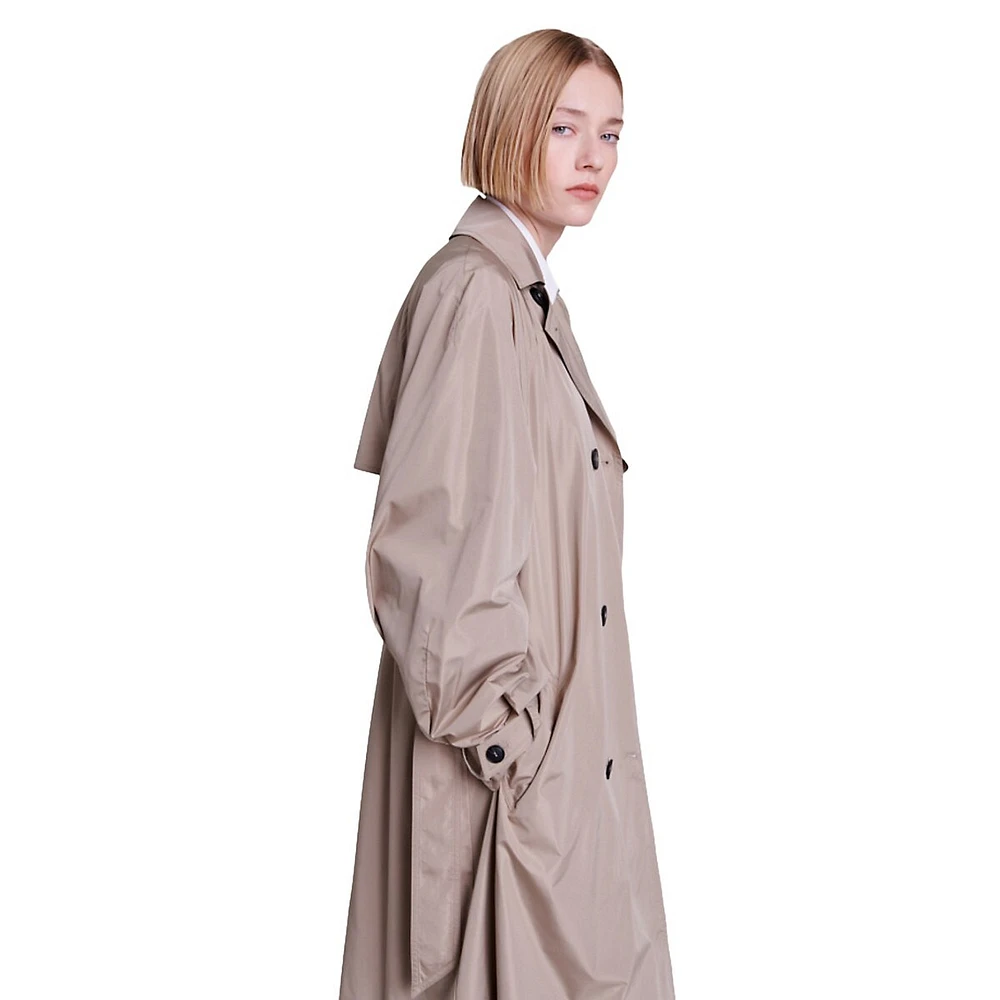Gilusan Two-Tone Trench Coat