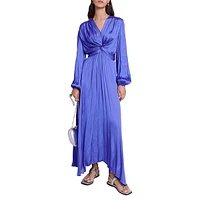 Riverde Finely-Pleated Gown