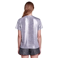 Tame Metallic Lamé T-Shirt