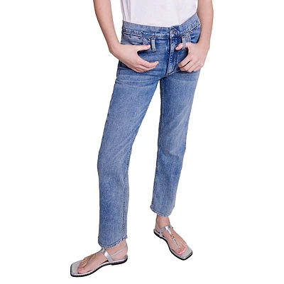 Parfaiteye Braid Detail Cropped Jeans
