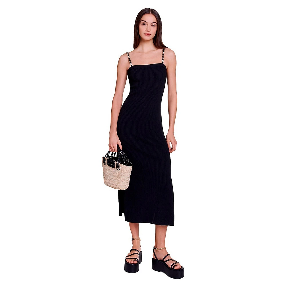 Relique Clover-Strap Tube Maxi Dress