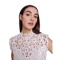 Lozimette Sequined Lace Top