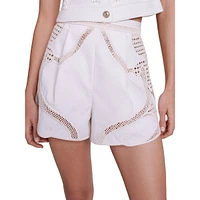 Ipiany Embroidery-Detailed Shorts