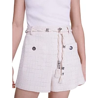 Illoni Grid-Print Shorts