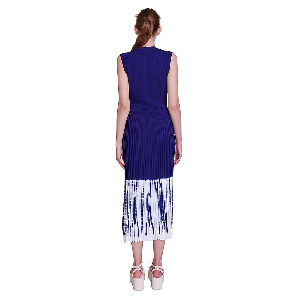 Ritournelle Sleeveless Tie-Dye Knit Dress