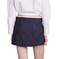 Jinimi Belted Pleated Mini Skirt