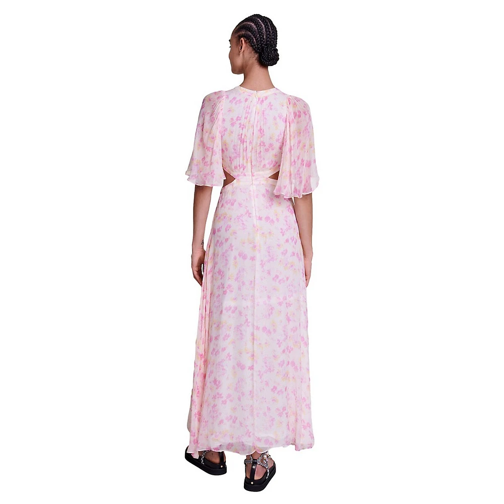 Risolia Cutout Floral Maxi Dress