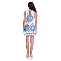Rhodes Sleeveless Embroidered Mini Dress