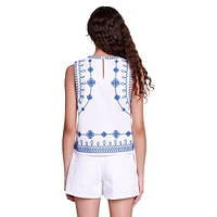 Lhodes Embroidered Tank Top