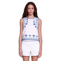 Lhodes Embroidered Tank Top