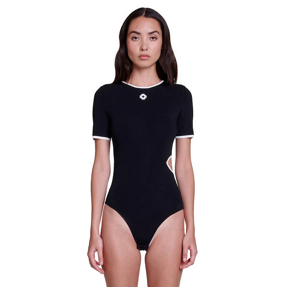 Momenty Ringer Cutout Bodysuit