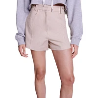 Lalimi Chain-Detailed Linen-Blend Shorts