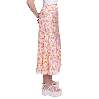 Jispring Floral Midi Skirt