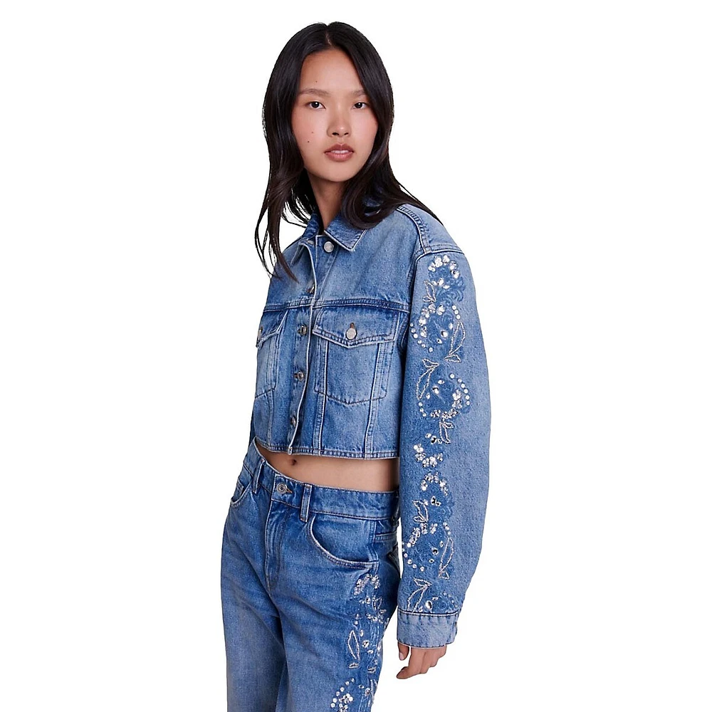 Bromessa Embellished Denim Jacket