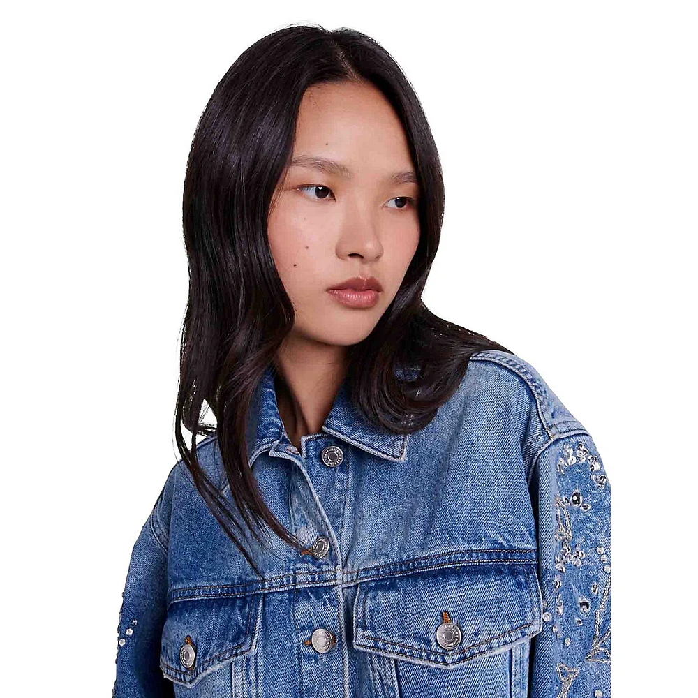 Bromessa Embellished Denim Jacket