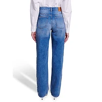 Promessa Embellished Wide Straight-Leg Jeans