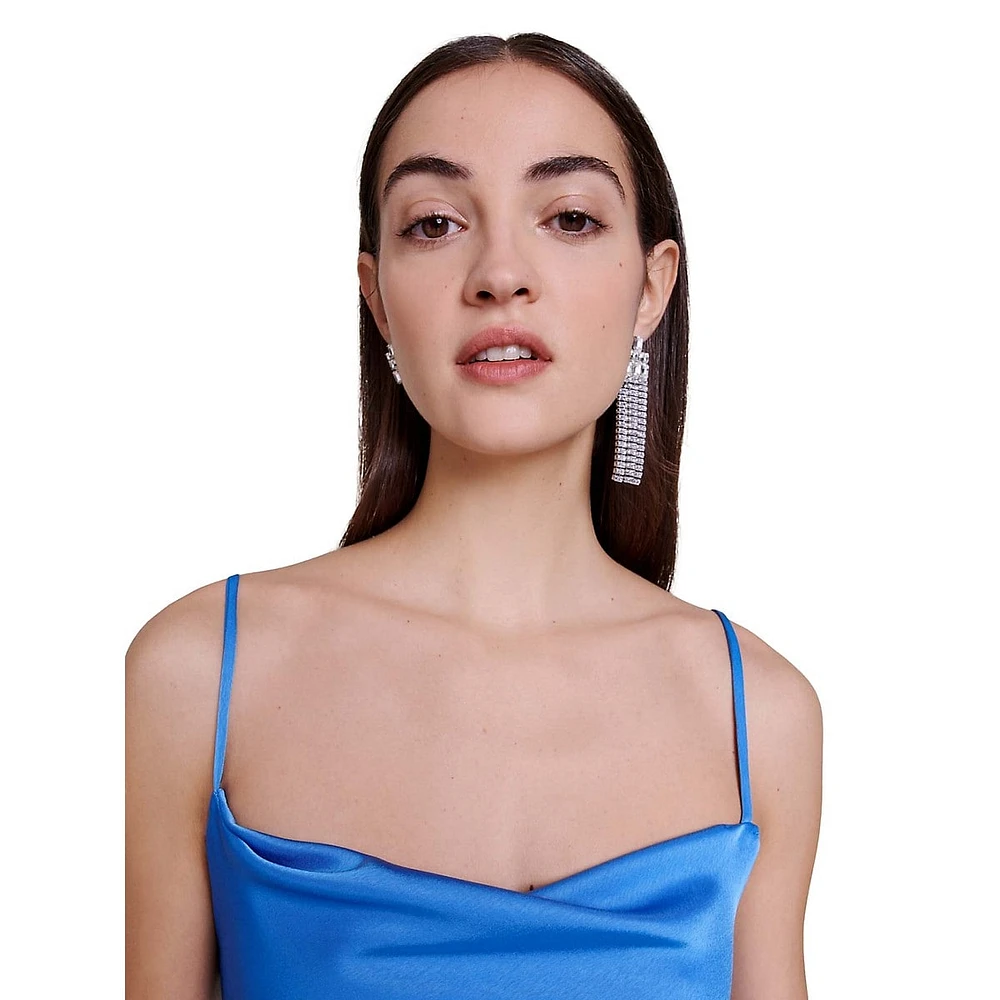 Sleeveless Satin Midi Slipdress