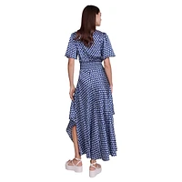 Rachelonina Knotted Handkerchief Maxi Dress