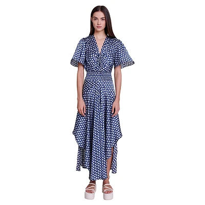 Rachelonina Knotted Handkerchief Maxi Dress