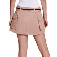 Jipra Pleated Mini Cargo Skirt