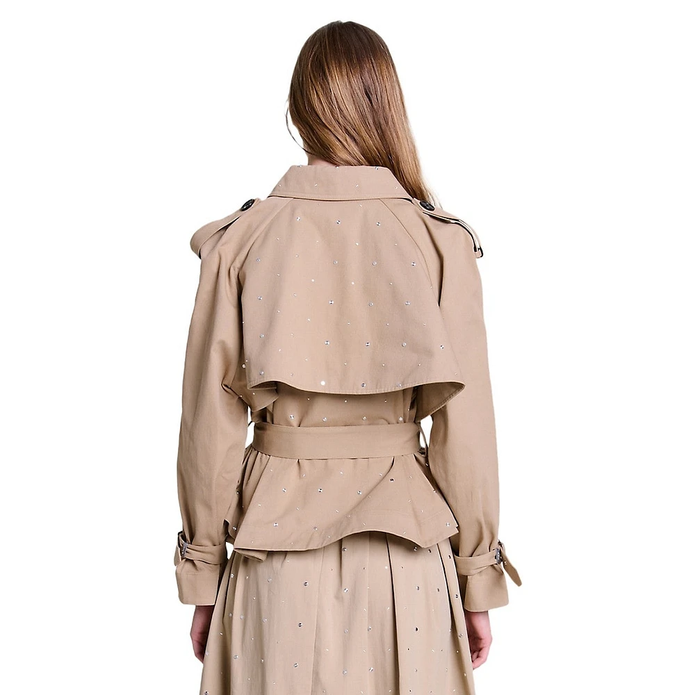 Gustuds Cropped Trench Coat