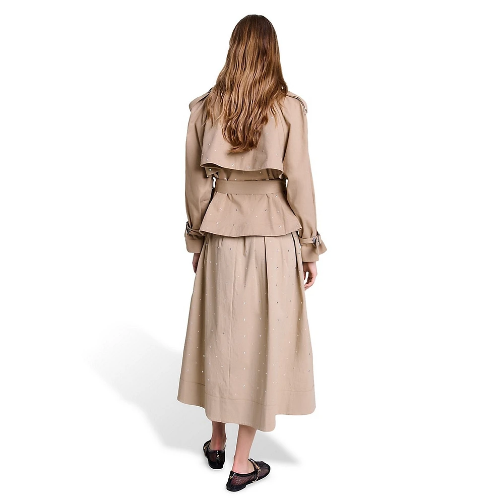 Gustuds Cropped Trench Coat