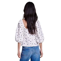 Lanina Dotted Poplin Corset Top