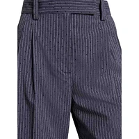 Pernon Dotted Pinstripe Dress Pants