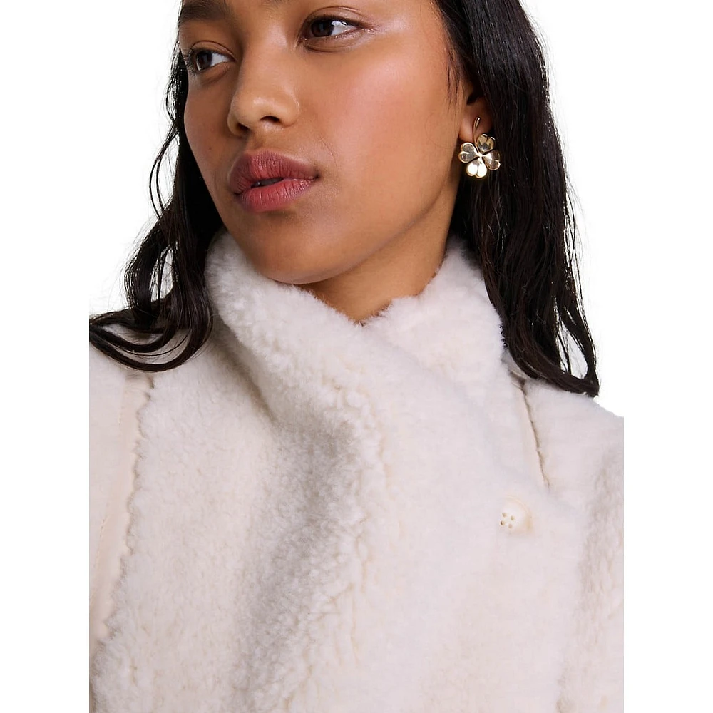 Geaty Faux Shearling Short Coat