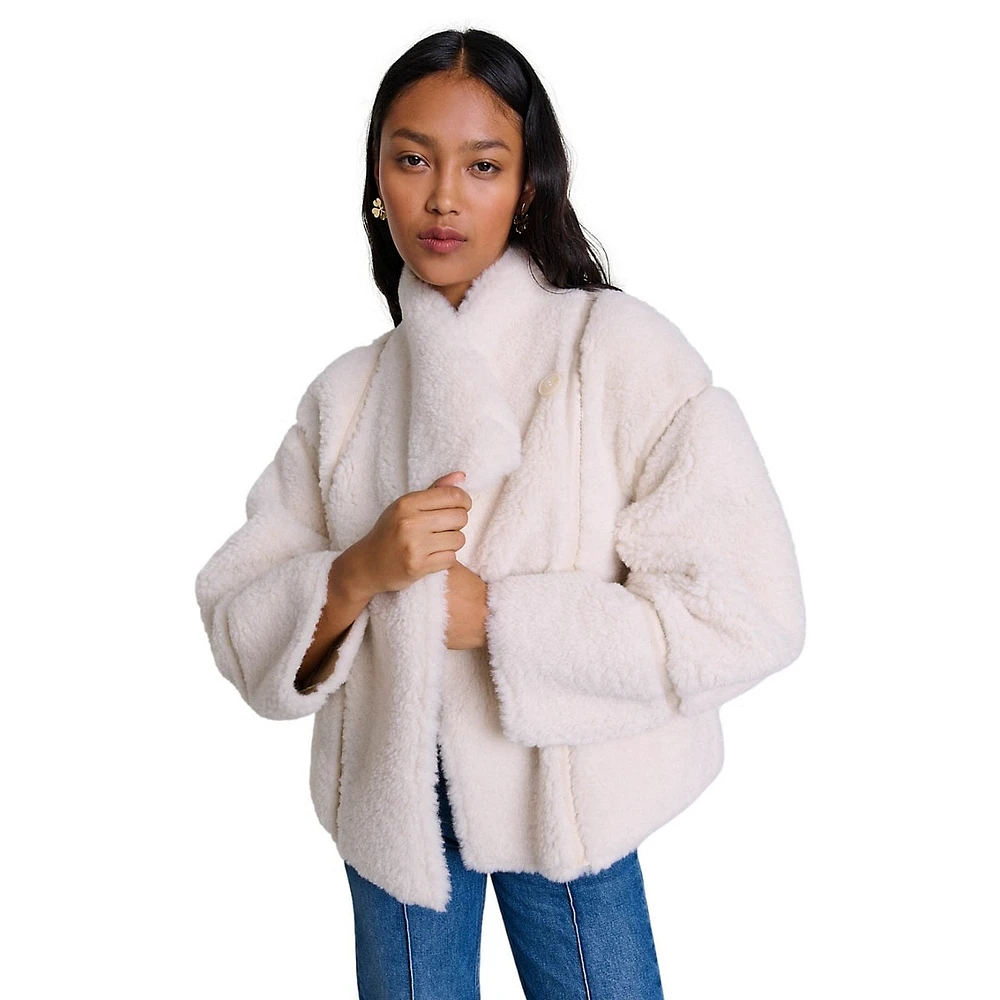 Geaty Faux Shearling Short Coat