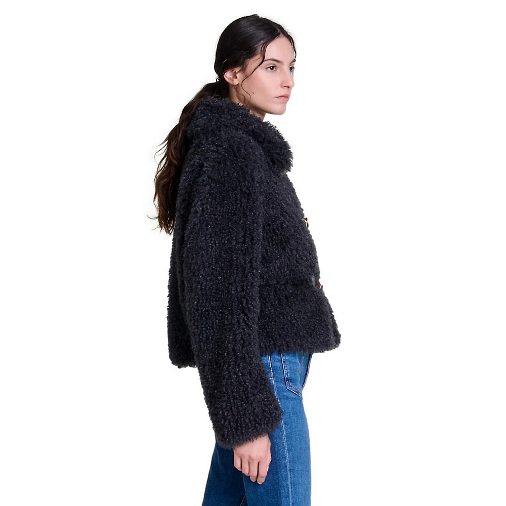 Gabynette Faux Fur Cropped Duffle Coat