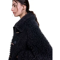 Gabynette Faux Fur Cropped Duffle Coat