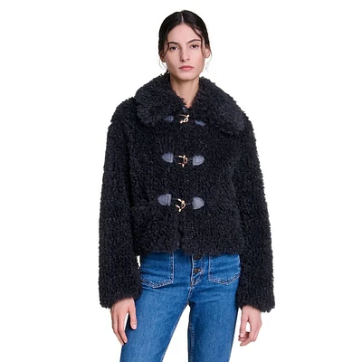 Gabynette Faux Fur Cropped Duffle Coat