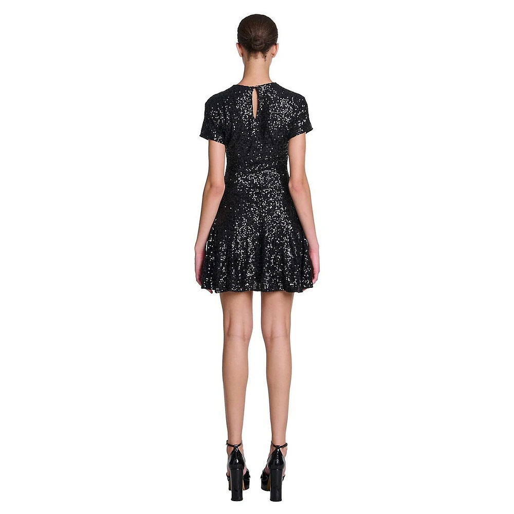 Radora Sequin Skater Dress