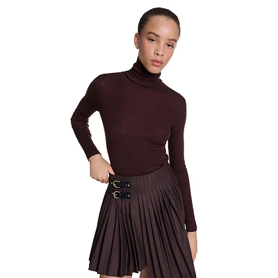 Milko Wool-Silk Turtleneck Sweater