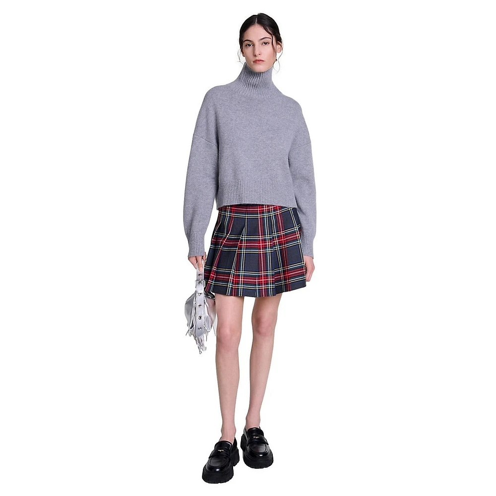 Meige Cashmere-Blend Turtleneck Sweater