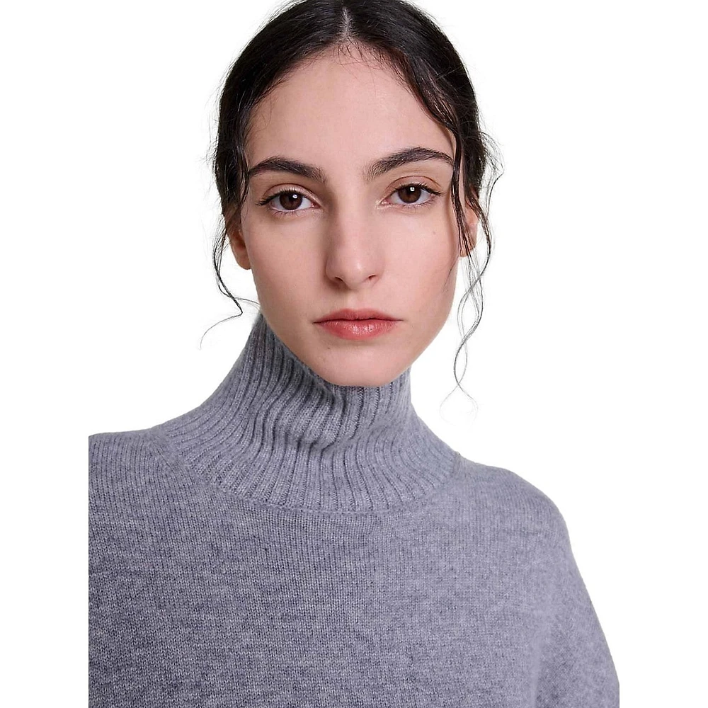 Meige Cashmere-Blend Turtleneck Sweater