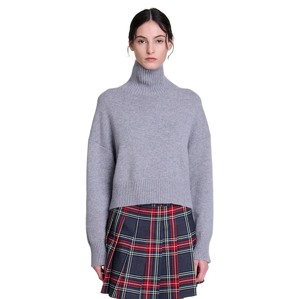 Meige Cashmere-Blend Turtleneck Sweater