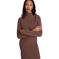 Rage Ribbed Wool Midi Dress & Sweater Set