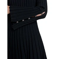 Raffie Mini Rib-Knit Sweater Dress