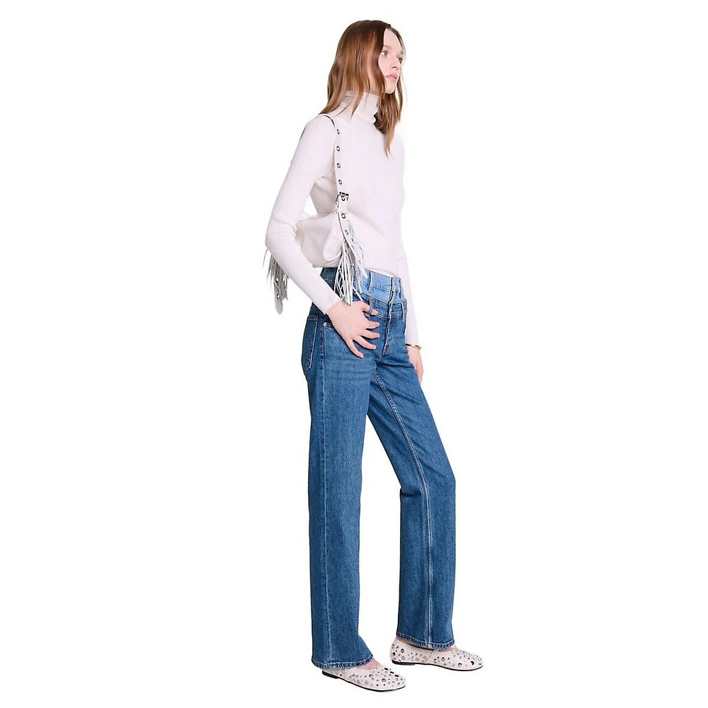 Double-Waistband Jeans