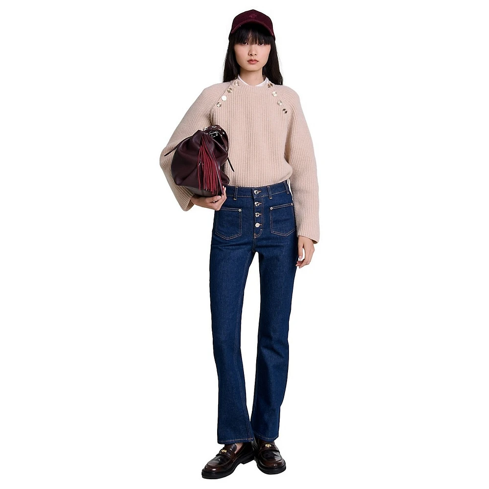 Passionbrut Button-Front Jeans