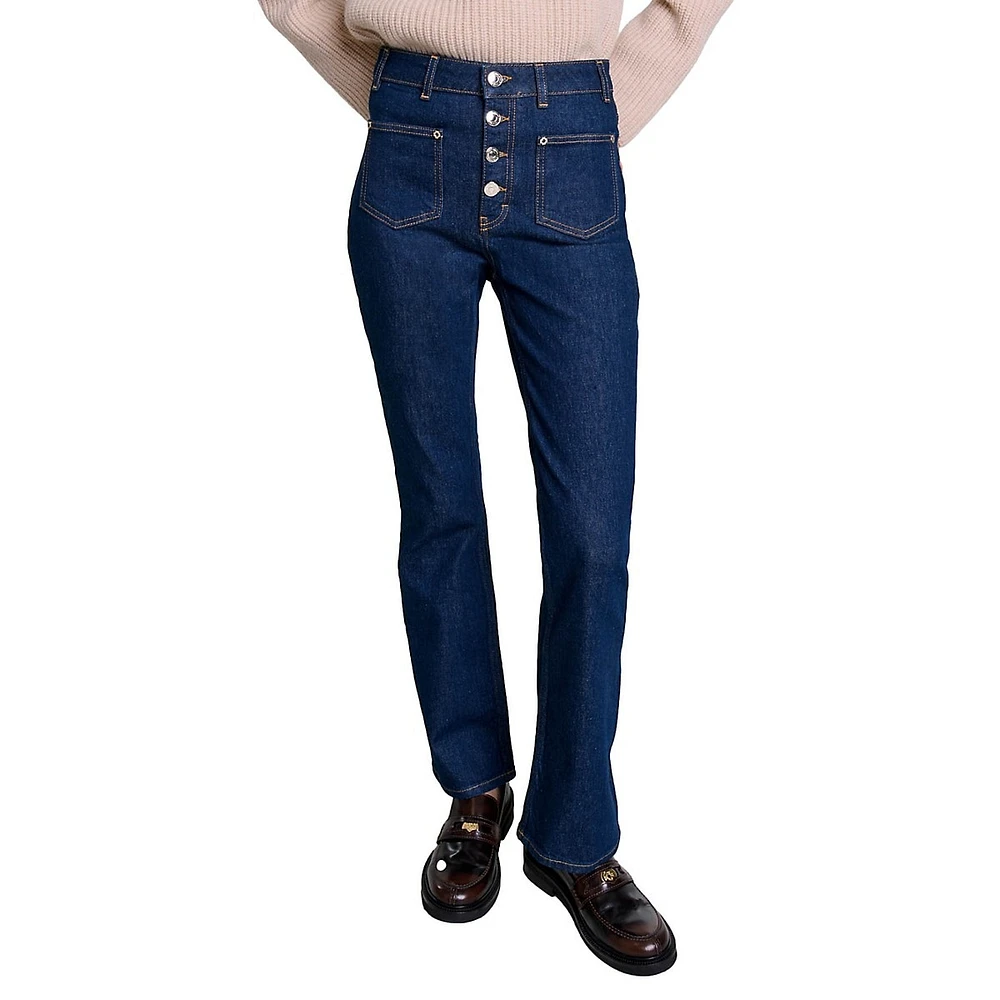 Passionbrut Button-Front Jeans