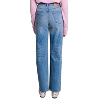 Pochetresse Braid-Trim Jeans