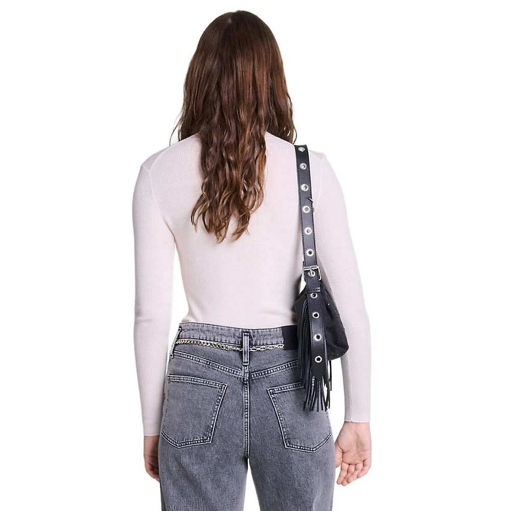 Pantigrey Chain-Belt Wide-Leg Jeans