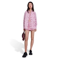 Cipunano Oversized Patterned Poplin Shirt