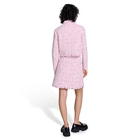 Villoxia Short Lurex Tweed Blazer